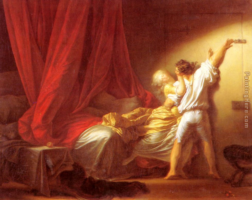 The Bolt painting - Jean Fragonard The Bolt art painting